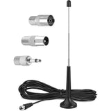 FM DAB Radio Antenna-Universal Indoor Design With Extension Cable-Antenna For Stereo Systems And AV Receivers