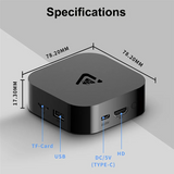 Smart TV Player C7 Set Top Box Portable Home HD 4K Wifi 6 Remote Control Language Bluetooth US Plug