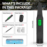 Professional Metal Detector with 360° Scan LCD Waterproof Portable Finder High Sensitivity Detector For Beach/Field Hunting