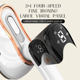 110V/220V Handheld Steam Iron Foldable Garment Steamer Power Portable 4 Speed Steamer Touch Screen Rotary Electric Iron 1200W