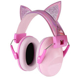 Pink Cat Ears Anti-Noise Earmuffs Noise Cancelling Kid Hearing Protection Safety Reduction Ear Muff Cartoon Adjustable
