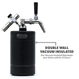 2024 New Stainless Steel Nitro Cold Brew Coffee Maker Home Keg with Pressure Regulating Valve