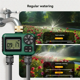 2 Outlet Water Timer Sprinkler Timer IP55 Waterproof Irrigation Controller With LCD Display For 2 Separate Watering Zone