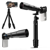 APEXEL T50 HD Telephoto Telescope Phone Lens Monoculars 50X Zoom Kit Cell Phone Monocular Telescope with Triangle Bracket