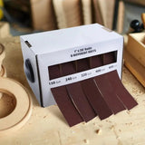 Sandpaper Rolls 4/5 Grits Emery Cloth Roll with Dispenser 6 Meters Sanding Blet for Automotive Wood Metal Polishing Abrasive
