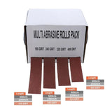 Sandpaper Rolls 4/5 Grits Emery Cloth Roll with Dispenser 6 Meters Sanding Blet for Automotive Wood Metal Polishing Abrasive