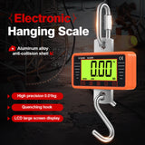 500kg/1100lbs Heavy-Duty Digital Hanging Scale Portable Weighing Tool for Steel Industry Construction Sites and Outdoor