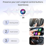 B63B-Wireless Carplay Adapter For Iphone, Convert Wired To Wireless, Mini Size, USB & USB-C, No Delay