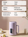 110V/220V Electric Stew Pot Slow Cooker Portable Cooking Pot Rice Cooker Stewing Porridge Soup Travel Heating Cup 1000ml