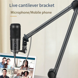 Adjustable Heavy Suspension Scissor Boom Arm Holder Microphone Bracket USB Condenser Mic Holder 1Set