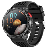 HT33 Smartwatch With Flashlight BT Call Real-time Heart Rate Monitor GPS Track Compass Deep Waterproof Outdoor Sports Smartwatch