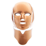 7 Color LED Photon Face Mask Skin Rejuvenation Anti-Aging Neck Beauty Instrument for Acne, Wrinkles & Skin Tightening