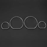 4Pcs Car Front Dashboard Decoration Frame Dial Ring Trim Auto Front Cover for BMW E46 Replacement Accessories