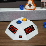 0.8” 3-Digit Red LED Countdown Timer with 999s Max for Board Games, Card Games, Competitions - Four-Sided Digital Game Timer