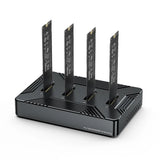 Blueendless 4-Bay M.2 NVME SATA SSD Enclosure Tool-Free, USB 3.2 Gen 2 10Gbps External Hard Drive Docking Station for M.2 NVMe