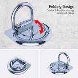 Motorcycle Lock Security Anchor Foldable Steel Ring Lock With Bolts For Garage Trailer Scooter Bicycle Parking Motorcycle