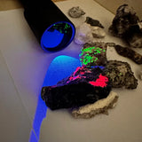 High Power 310nm Midwave UV Light Flashlight, MW ZWB3 Filter UVB Rechargeable Flashlight for Minerals Detection