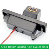 Golden-FishEye Rear View Camera For Peugeot 308 Hatchback 308CC (T7, T9) 2007~Present 208 408 508 3008 C3 C4 C5 HD Night Vision