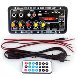 Home Audio Amplifier Board With LED Screen Car Digital Bluetooth AMP Module TF Card U-disk Player Support External Audio Cable