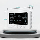 2026 6-In-1 Multifunctional Gas Detection Graffiti Dust Odor CO CO2 Alarm Temperature And Humidity Detector Tool