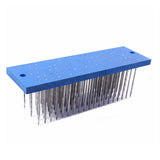 Professional Blue Hair Hackle with 93 Pcs Needles for Comb Machine Weft,Small Steel Comb Best Tool