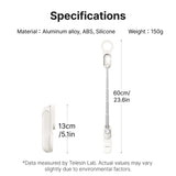 Telesin Magnetic Selfie Stick and Mini Tripod Portable Foldable Pole Extend To 60cm for Smartphone Macro Photography