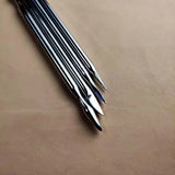 4PCS Leather Sculpting Stamping Tool Set - Animal Hair Texture & Detailing Kit for Leather Craft