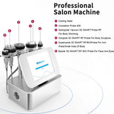 6 in 1 Ultrasonic 40K Cavitation Radio Frequency Machine Professional BIO Vacuum Cellulite Reduction Machine Body Face Massager