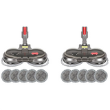 2X Electric Wet Dry Mopping Head For Dyson V7 V8 V10 V11 Cordless Vacuum Cleaner Accessories With Water Tank Mop Pads