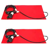 Heating Pad Mat 2X 25W 12V Universal Motorcycle ATV Seat Heated Cushion Winter Warmer Warm Waterproof