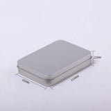 20pcs Silver Small Rectangular Tin Containers Candy Case Crafts Geocache Storage Boxes