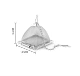 20pcs Pyramid Shape Stainless Steel Mesh Loose Leaf Tea Infuser Strainer
