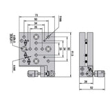 Manual Dual-Axis Tilt Stage, Precision 2D Adjustable Platform for Pitch & Rotation Angle Adjustment