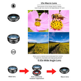 10 In 1 Mobile Phone Lens Kit 22X Telephoto Lens Fisheye Lens+Wide Angle Macro Lens+CPL Filters For All Smartphones