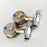 Professional Lab Chair Air Unit Compressor Pressure Relief Valve Manometer Lab Air Pressure Testing Gauge 2 Hole 4 Hole