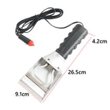 12V Car Heated Snow Ice Scraper Spade Tool Electric Car Snow Shovel Heated Windshield Glass Snow Shovel for Most Cars Trucks SUV