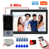 Tuya 10-Inch 1080p Video Intercom System with Night Vision Camera, Remote Unlock Support, Smart Home app Integration for Outdoor