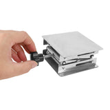 E-Easy To Use-2X Scientific Lab Jack-100 X 100Mm Stainless Steel Lab Stand Table Rack Scissor Lab-Lift Lifter For Science Experi