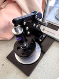 Manual Sampling Machine 0.1-10MM Paper Textile Leather Sharp-Edged Round Cutter Labor-Saving Hand Press Circle Sampler 100CM2