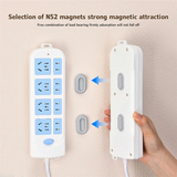Magnetic Remote Control Holder Wall-Mount, No-Drill, Self-Adhesive Storage Bracket Fortv Remote Controls D