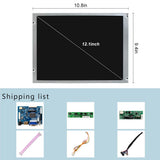 VGA AV LCD Controller Board And 12.1in 1024X768 IPS 650nit Outdoor LCD Panel