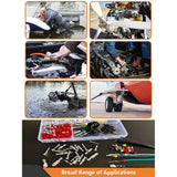 660Pcs 1/1.5/1.8/2.2/2.8/3.5/4.8/6.3mm Pin Connectors for Car Automotive Wire Terminal Removal Tool Crimp Non-Insulated Plug