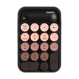 High Quality Colorful Wireless Numeric Keypad Silent Rechargeable Mini Portable Keypad External Keyboard Office