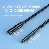 8mm Endoscope For Android Iphone&IOS Smartphone Car Pipe Automotive Boroscope Sewer Inspection Tools Endoscopy Camera Device