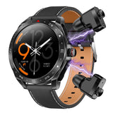 T95 High-end Business Smartwatch With Headphones Metal Case HD Full Circle Touch HIFI 9D Sound Quality Message Alerts BT Calls