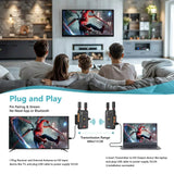 400m 5G 4K Wireless Video Transmitter Receiver HDMI Extender Dual Display Adapter Support Battery Wedding Camera Live Streaming