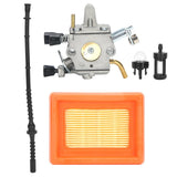 Carburetor Air Filter Fuel Pipe Set Replacement for STIHL FS400 FS450 FS480 Lawn Mower