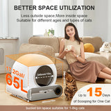 Hot Sale Ultra-Quiet Self-Cleaning Smart Cat Litter Box with Easy Clean APP Control & Dual Safety Sensors
