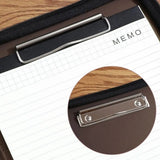 PU Leather A4 File Folder Zipper Closure Card Holder A4 Zipper Bag With Calculator Pen Insert Meeting Memo Book School