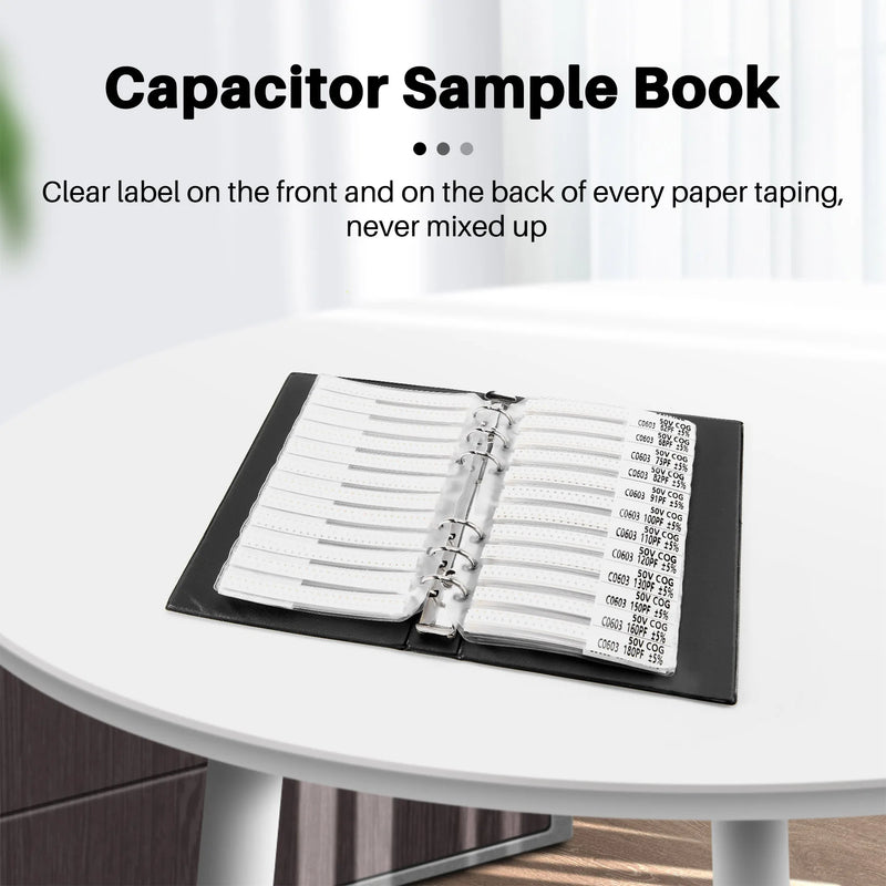 GW-0603 SMD Capacitor Sample Book 90Valuesx50pcs=4500Pcs 0.5PF-2.2UF Assortment Kit Pack